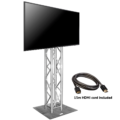 75″  TV hire on truss stand