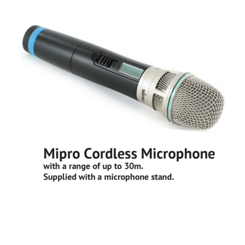 Cordless Microphone for Wedding Speeches. Mipro ACT30H Microphone.