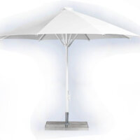 Large shade umbrella with base -0