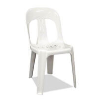 White Garden Chair (plastic) *-0